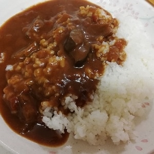 豚薄切り肉のカレー